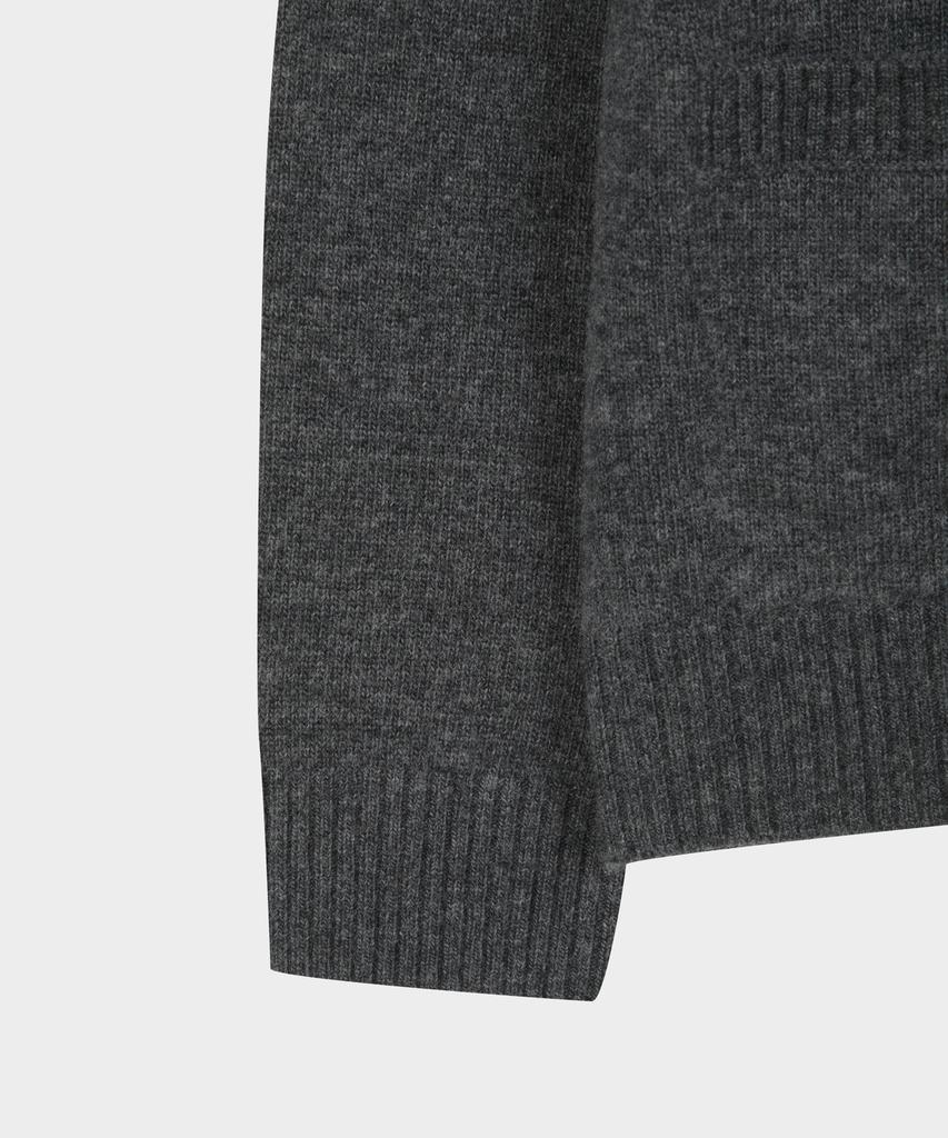 Brooks Brothers Wool Cardigan (Charcoal) (Bbwcmbf405)