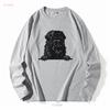 Black Russian Terrier Dog Breed Popping Up Cute Infant Toddler T Shirt Long Sleeves Vintage Washed Unisex Soft Designer Clothes