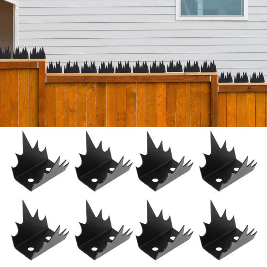 4/8 Peças Prego de Cerca Espigões de Cerca Anti-Escalada Resistente às Intempéries Barreira de Segurança Espigões de Cerca Comercial