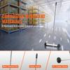 SucceBuy Rolling Magnetic Sweeper with Wheels Push-Type Magnetic Pick Up Sweeper Large Magnet Pickup Lawn Sweeper Easy Cleanup