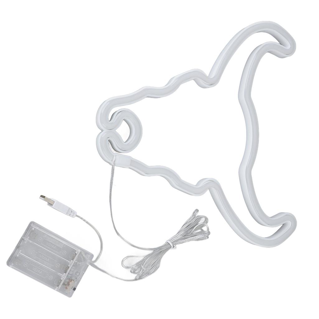Cow Neon Light Decorative Animal Neon Night Light Hanging LED Neon Sign for Wedding Party Bedroom Bar