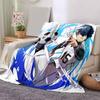 1pc Soccer Player Action Flannel Blanket Soft Warm Throw Blanket for Bedroom Living Room Bed Travel Camping Picnic Gift. MT7150185