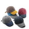 Unisex Baseball Cap Retro Adjustable Splicing Color Dad Hat Outdoor Sports Sun Protection Peaked Caps
