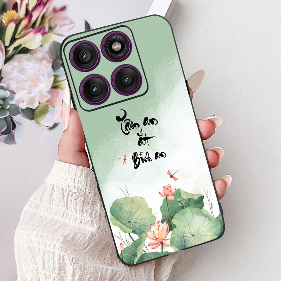 For Motorola Moto Edge 60 Pro 2025 Case New Fashion Flower Soft Silicone Protector For Moto Edge 60 Funda Edge60 s Fusion Bumper