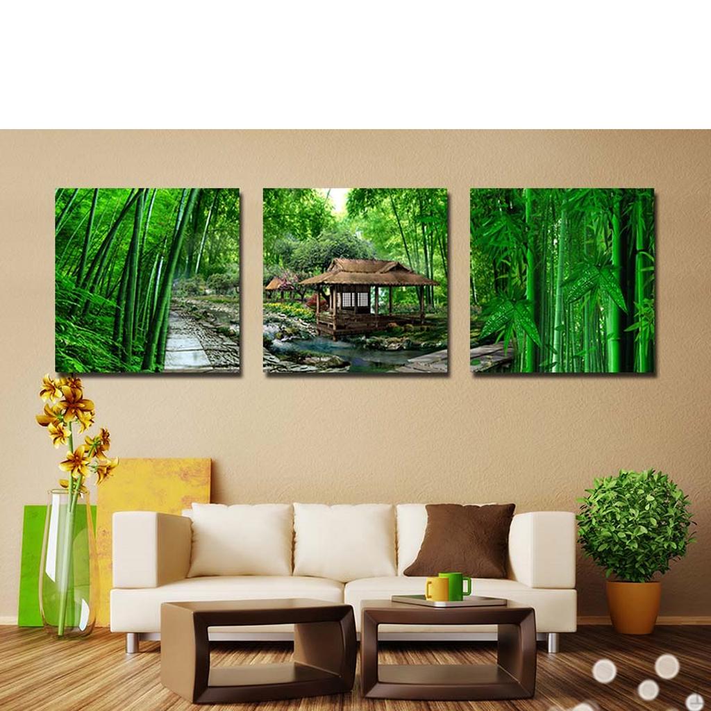 

1 Set of 3PCS Canvas Painting for Home Bedroom Cafe Hotel Room Wall Art Decor Paintings Life In