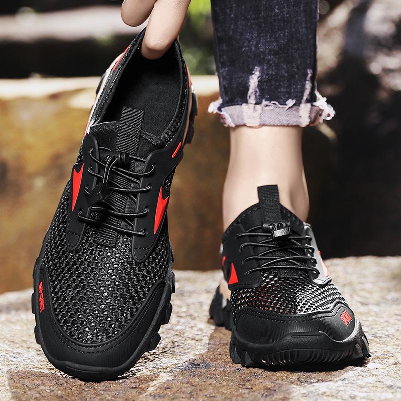 Summer Men's Casual Shoes Outdoor Breathable Mesh Antiskid Shoe 39-46