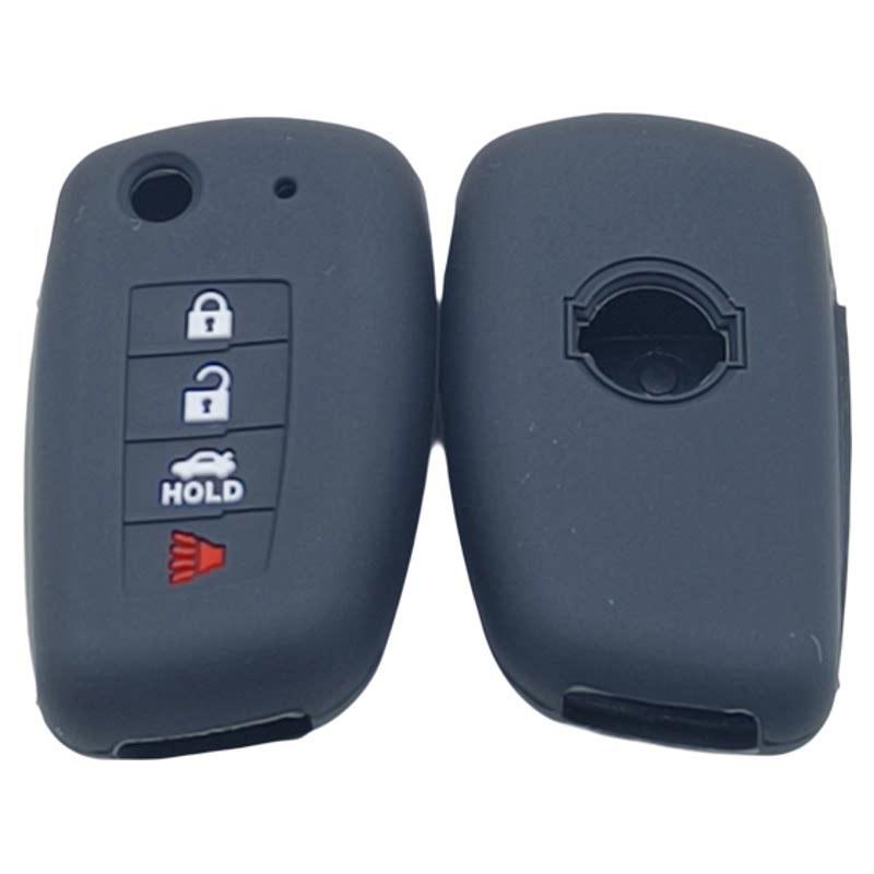 Nissan 4-Button Folding Key Silicone Case for Qashqai, X-Trail, Sylphy, Bluebird, Kicks, Tiida