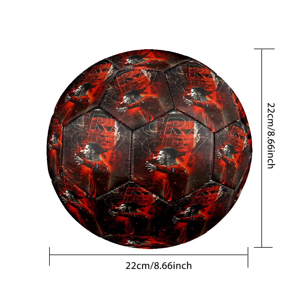 1 pz Pallone da Calcio Cristiano Ronaldo Taglia 5, Adatto per Partite di Allenamento/Allenamento per Tornei, Leggero e Resistente. cl7026
