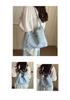 Glitter Stars Japanese Soft Girl Canvas Tote - Large Capacity 2026
