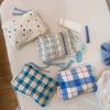 Borsa da cosmetico a fiori e quadri alla moda, pochette, grande capacità, organizer da viaggio, trousse, mini rossetti, borsa per riporre il trucco