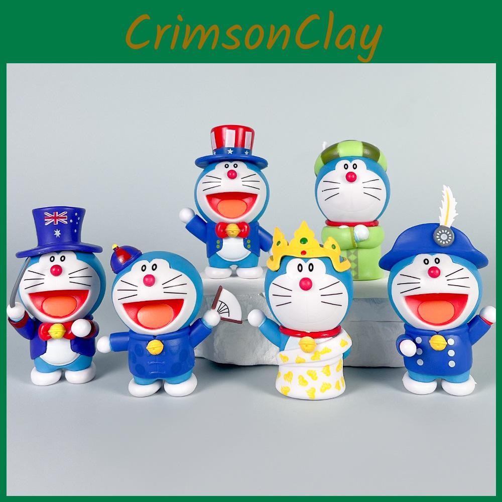 Model Doraemon Pvc Pack With Assembly For Office Desk Decor And Gift Giving