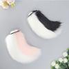 Faux Furs Bunnies Ears Headband Tail Animal Bunnies Costumes for Christmas Halloween Cosplay Party Costume Accessories