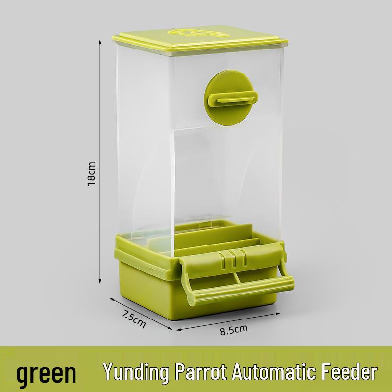 Automatischer Anti-Verschüttungs-Papageienfutterautomat mit Spreuabscheider für Nymphensittiche