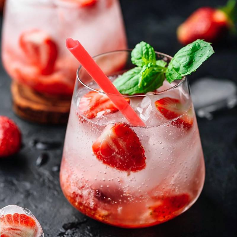 Pp Heart Shaped Drinking Straw For Valentines Day Party Decor And Reusable Celebration Accessories