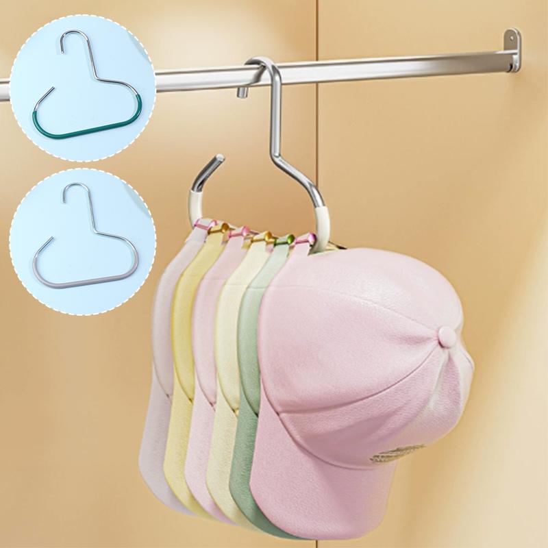 1Pcs Durable Circle Ring Hat Hanger Non-Marking Non-Slip Scarf Towel Tie Hanging Rack Hat Display Storage Racks