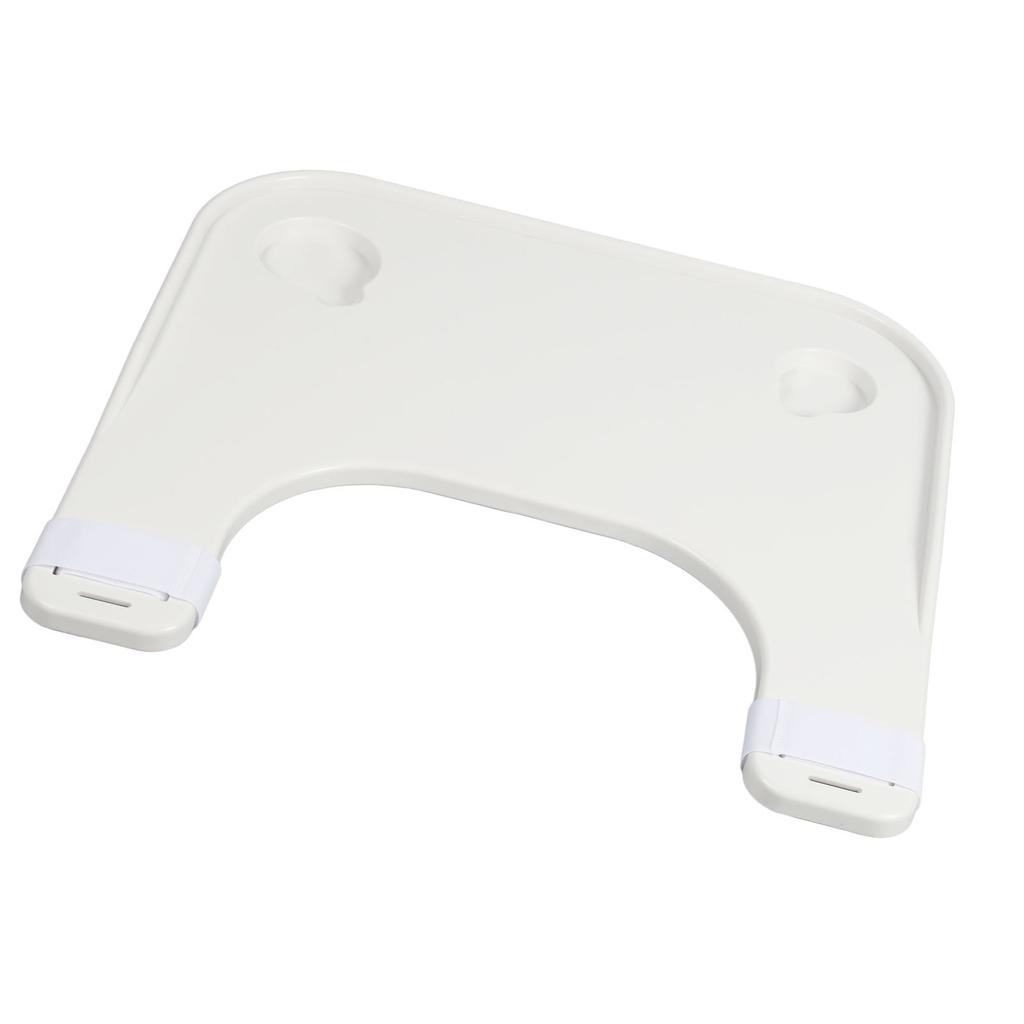 Wheelchair Lap Tray Thickened Universal Elderly Wheelchair Table Tray with Cup Holder for Eating Reading Writing White
