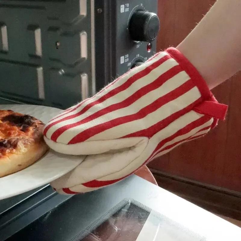 Style Polka Dot Heat-Resistant Oven Mitts For Home Use,Japanese Microwave Safe Gloves Kitchen Gloves Heat Resistant Gloves
