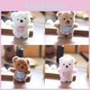 Plush Bear Keychain With Soft Short Pile For Kids And Collectors