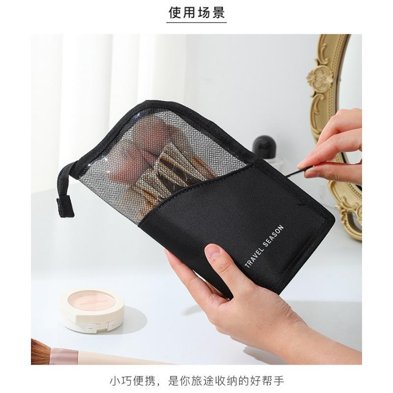 Large Capacity Vertical Makeup Brush Organizer Cosmetic Pencil Storage Bag