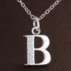 26 letters 925 sterling silver Necklace Pendant Shining 5A Zircon for Women Fashion Wedding Engagement Jewelry GiftsGood product
