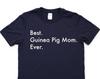 Guinea Pig Mom T-Shirt: Soft Cotton Women's Tee