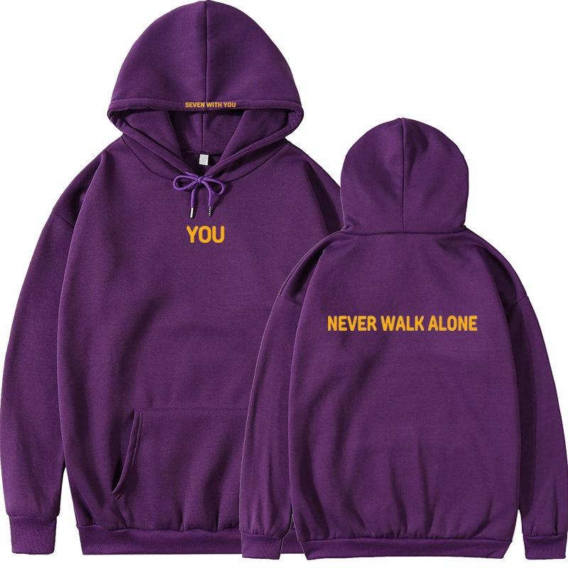Sweater Park Zhimin, Jin Shuozhen, Jin Nanjun, the same style, letter-printed pullover sweater hoodie