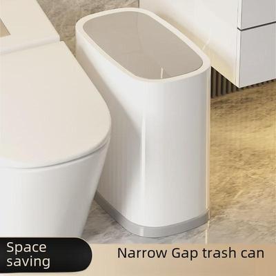 Banyo veya Oturma Odası için Bas-Aç Kapaklı Çöp Kovası