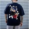 Naruto Kona Akatsuki Paper Ninja Tshirt Mens Anime Pattern Printed Short Sleeve Fashion High Quality Trendy Pure Cotton Top