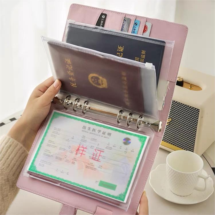 Portable Document Organizer: Card Holder, Vaccine Book, Birth Certificate, Passport, and ID Storage Bag.