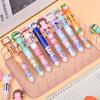 1Pc10 Colors Cute Cartoon Ballpoint Pen Kawaii Multi-Color Writing Supplies Notes Paintings Hand-Held Pens Student Gift