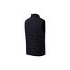 SAUCONY Solid Color Zip Neck Sleeveless Down Vest Men Vests Black SC2230042C-BK01