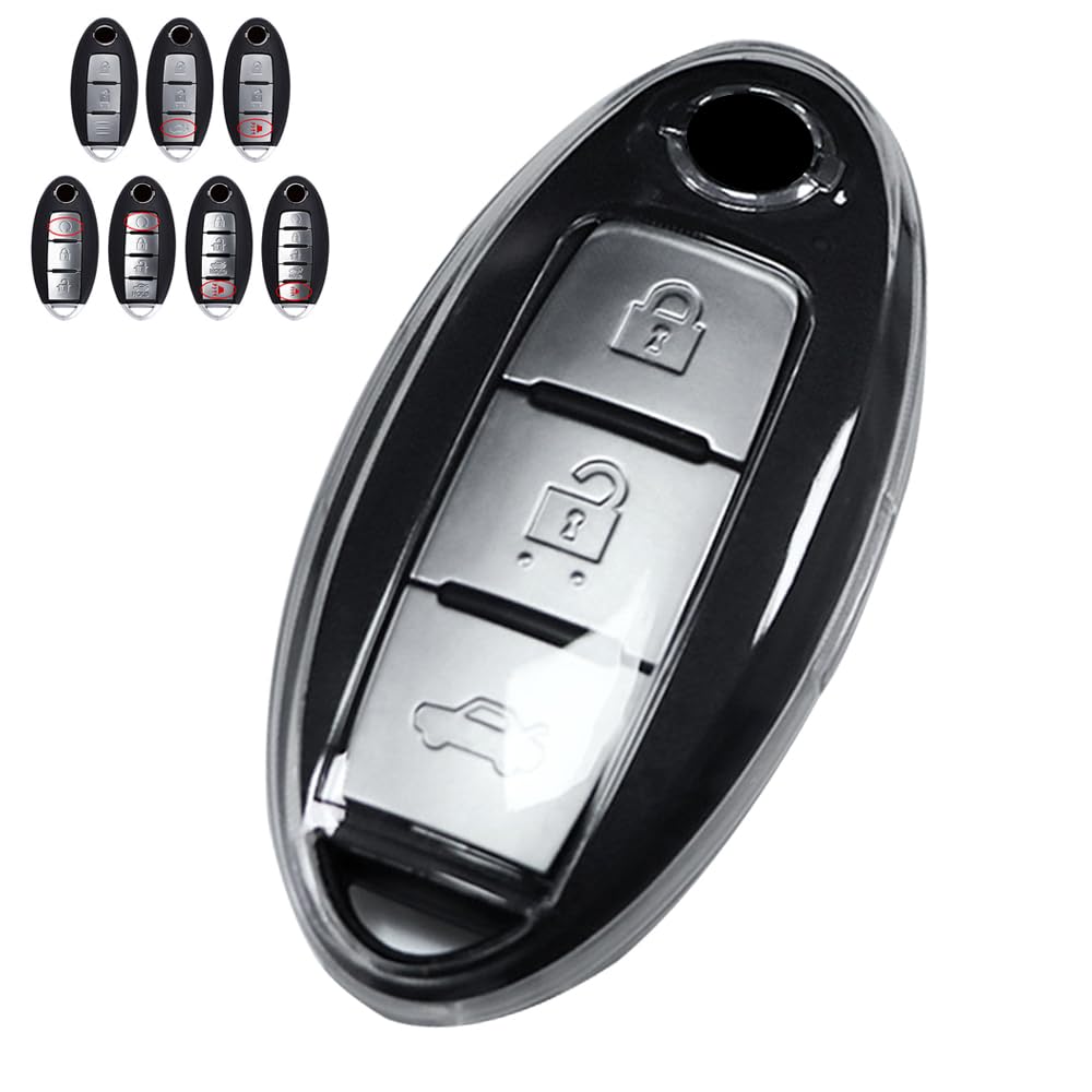 

LETINGFAR Чехол для ключа для Nissan, Чехол для смарт-ключа, Крышка для ключа, ТПУ 3/4/5 кнопок, Специально