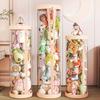 Large Capacity Children's Plush Toy Storage Bin with Wheels & Zipper