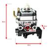 Fits Honda Carburetor GX25 GX35 16100-Z0H-825 16100-Z0H-053 Engine Auto Repair with Fuel Hose