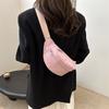 Niche Fanny Pack Casual Simple Shoulder Bag 2025 Winter New Simple Fashion Messenger Breast Bag Trendy Sports Bag