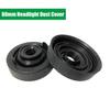 2PCS 80mm Rubber Headlight Housing Extended Dust Cover Rubber Bulb Seal Cap Kit