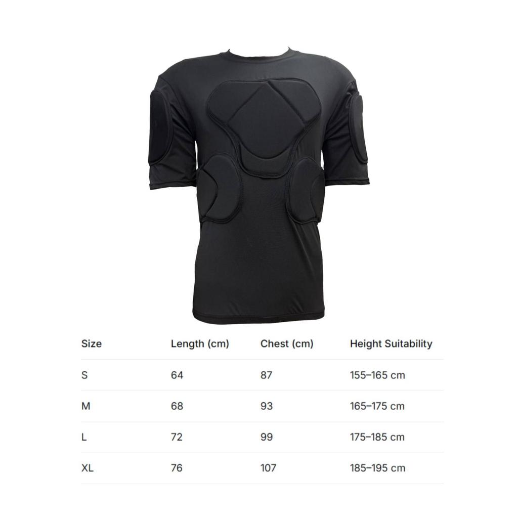 Padded Goalkeeper Shirt Dense with Padding Stretch