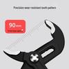 Adjustable Multifunctional Water Pump Pliers - Universal Large Opening Pipe Wrench with Movable Locking Mechanism.