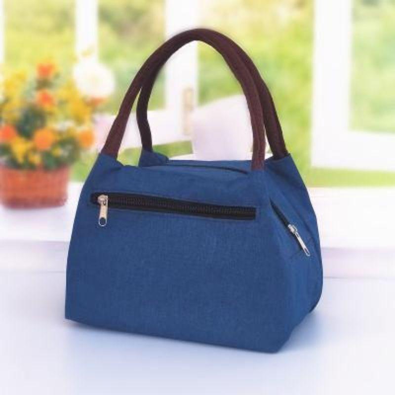 Waterproof Oxford Cloth Tote Bag for Elderly Moms - Small Square Handbag for Shopping and Work