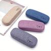Fashion Glasses Case Hard Shell Linen Fabrics Eyewear Cases Cover Protective for Men Women Sunglasses Eyeglasses Glasses Box