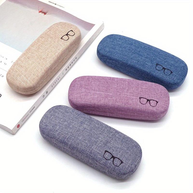 Fashion Glasses Case Hard Shell Linen Fabrics Eyewear Cases Cover Protective for Men Women Sunglasses Eyeglasses Glasses Box