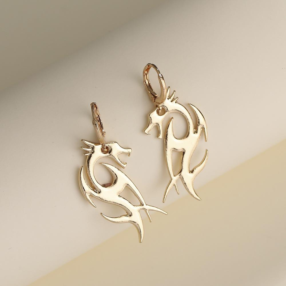 Stylish Copper Plated Dragon Earrings For Women Perfect For Occasions