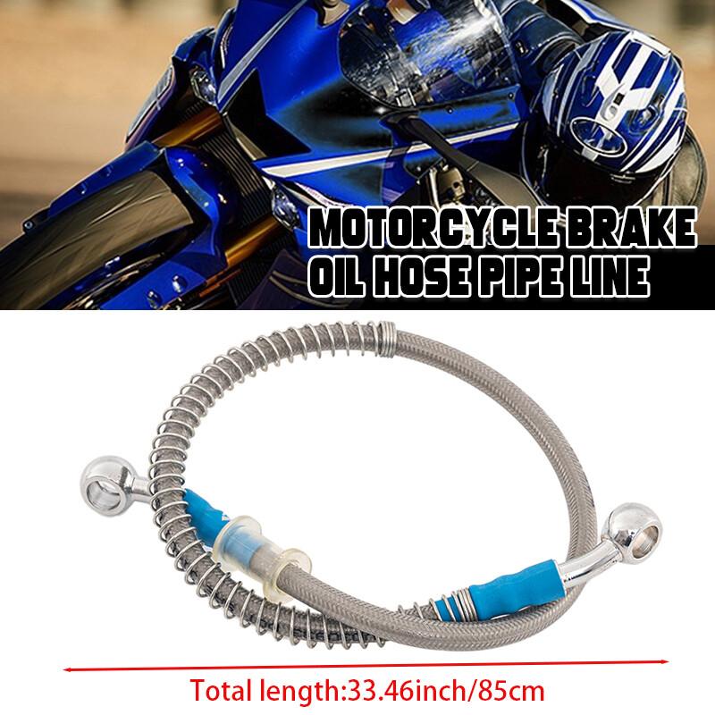 15.4-45 in Motorcycle Racing Hydraulic Brake Hose 10mm Braided Oil Hoses Line M