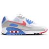 Nike Air Max 90 Hot Coral Women Sneakers White Blue-Crystal Grey-Fog DA8856-100