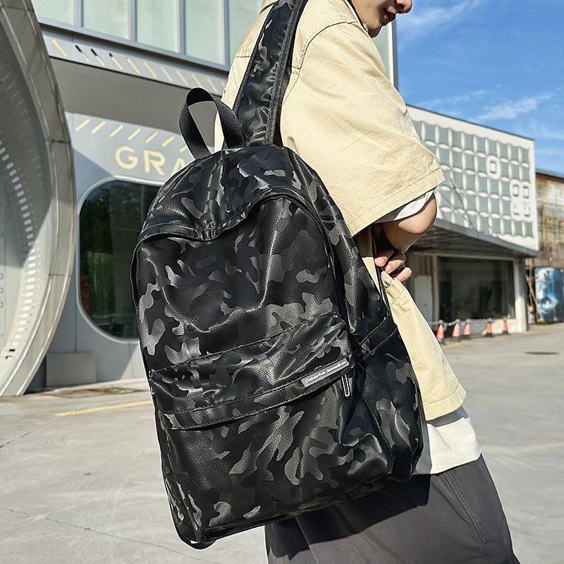 Schoolbag Backpack Men's 1011 New Casual Large Capacity Travel Bag Computer Backpack Junior High School Student School Bag