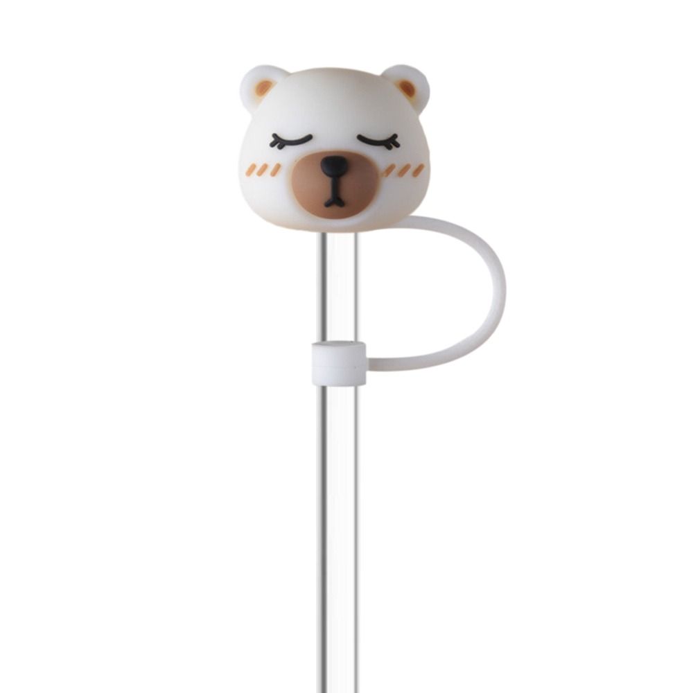 Airtight Straw Plug Splash Proof Straw Topper Cute Straw Tip Covers  Cup Accessories