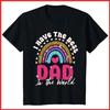 Kids I Have The Best Dad In The World Fathers Day Black Cotton T-Shirt S-5XL