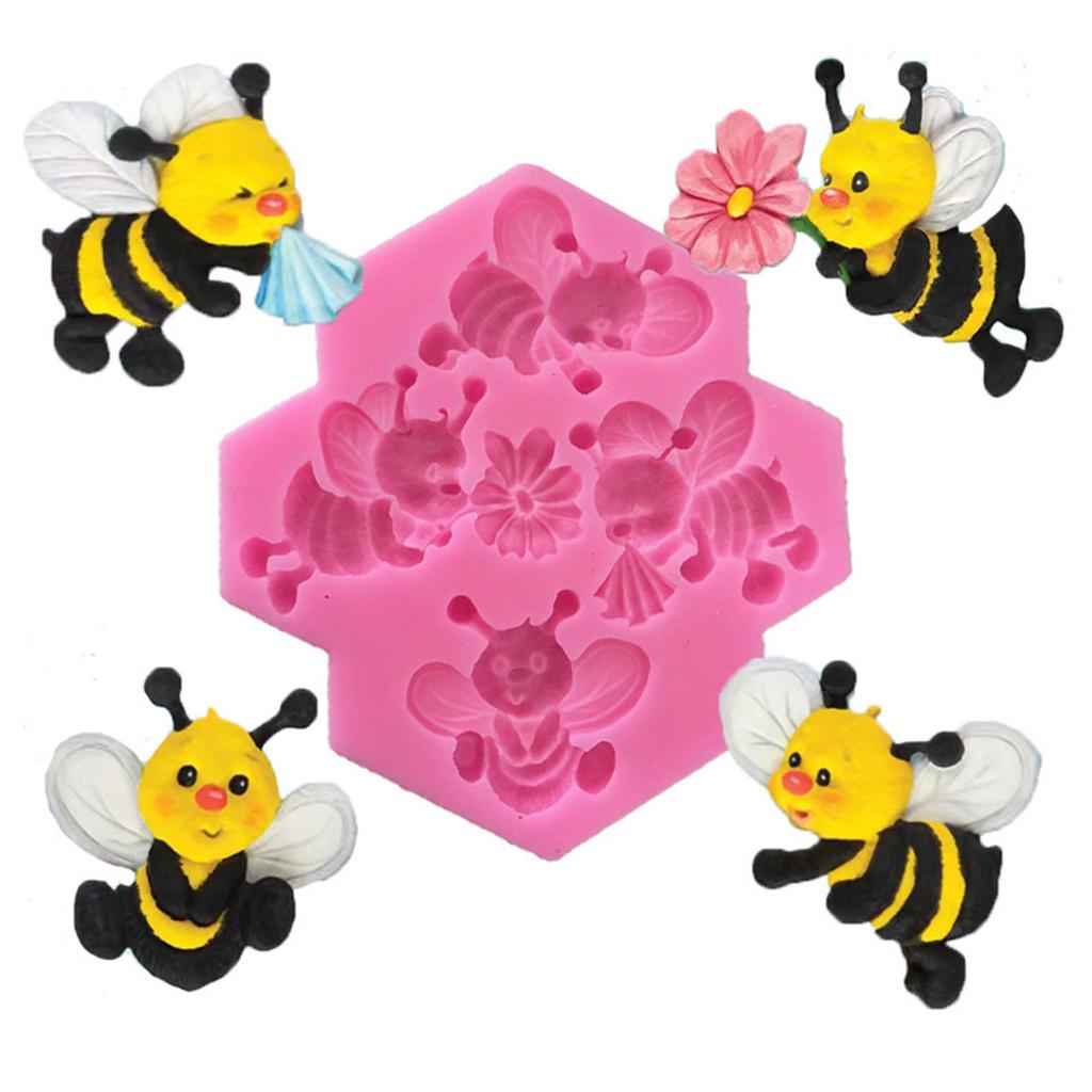 Bee Shaped Baking Moulds Dessert Molds Cake Mold for Biscuit Chocolate Fondant