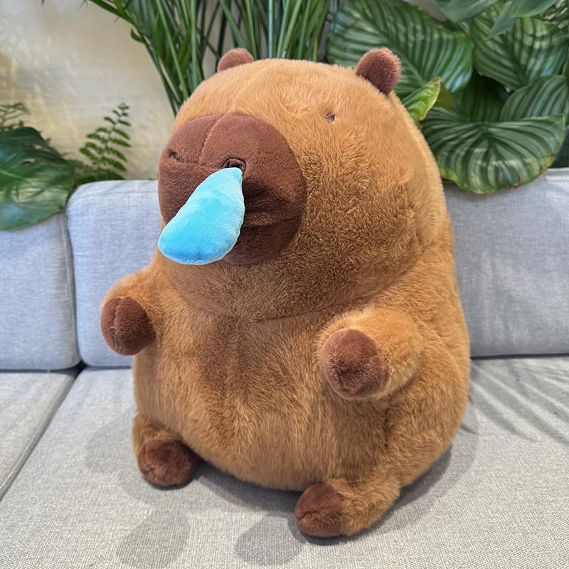 Entzückendes Nasenrotzendes Capybara Plüschtier Stofftier Hässlich Süßes Capybara Lord 22cm 30cm 40cm