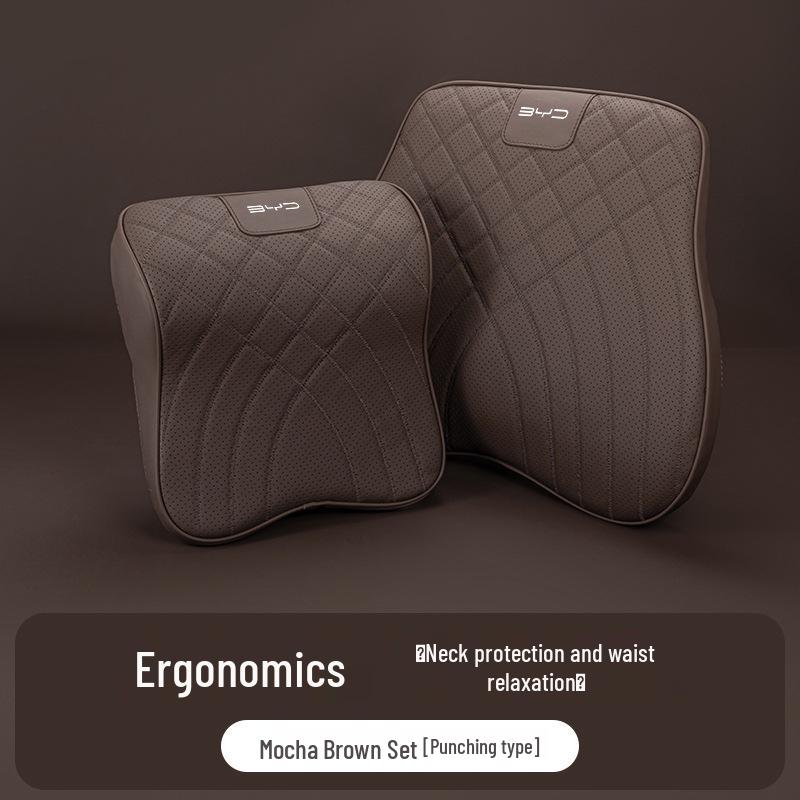 Car Neck Pillow & Waist Cushion for BYD Han EV, Qin Plus DMI, Tang, Song: Headrest & Interior Decor.